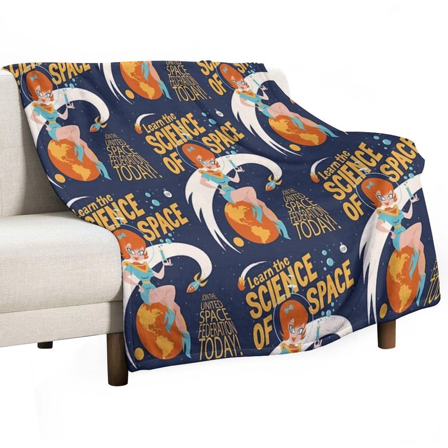 United Space Federation Throw Blanket
