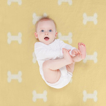 Blue Dog Bed Blanket Throw Blanket