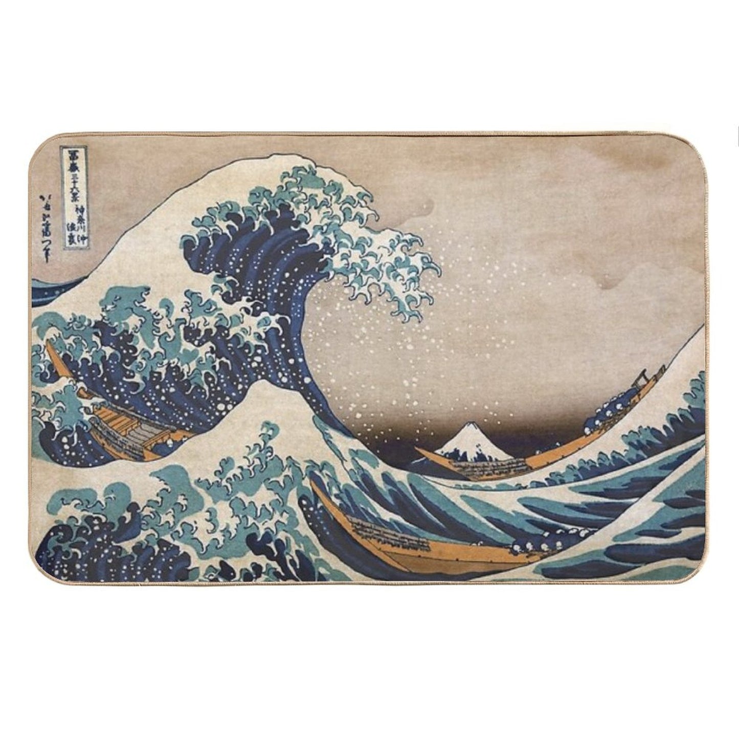 The Great Wave Off Kanagawa Bath Mat