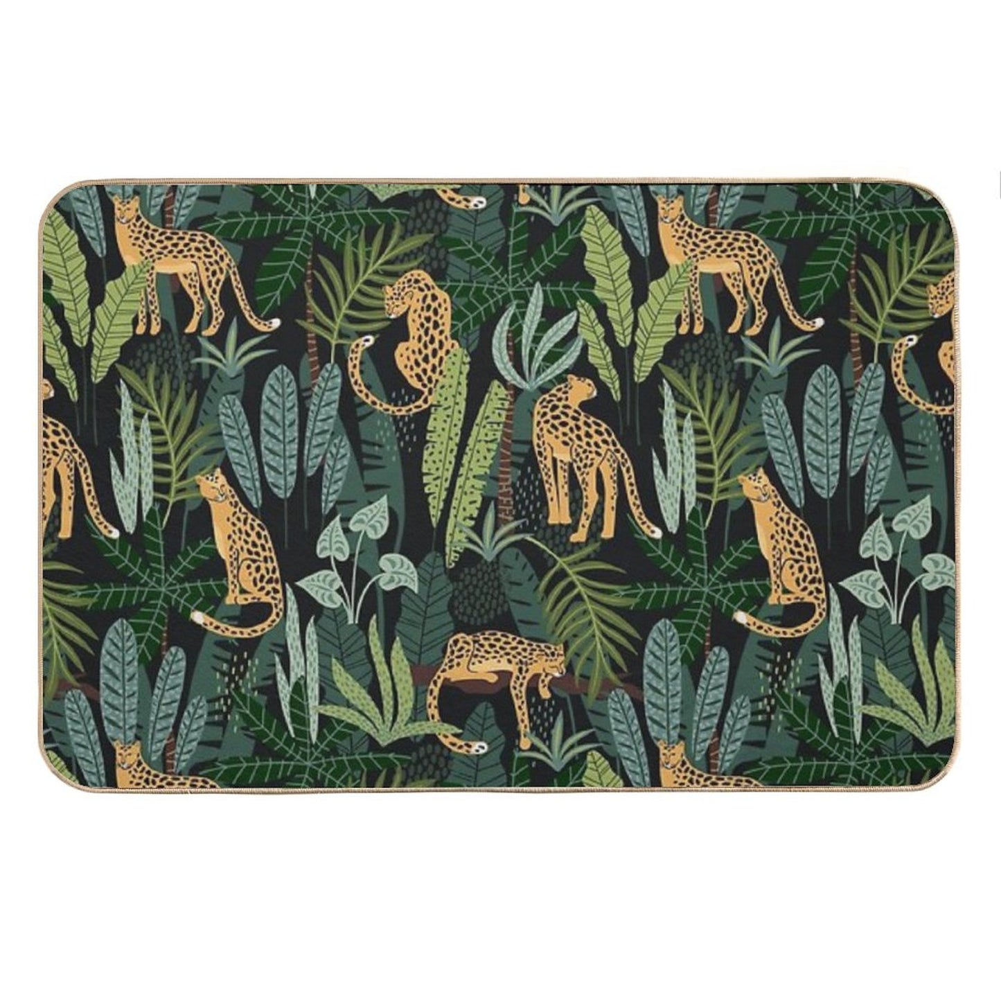 Indian Jungle  Pattern Bath Mat