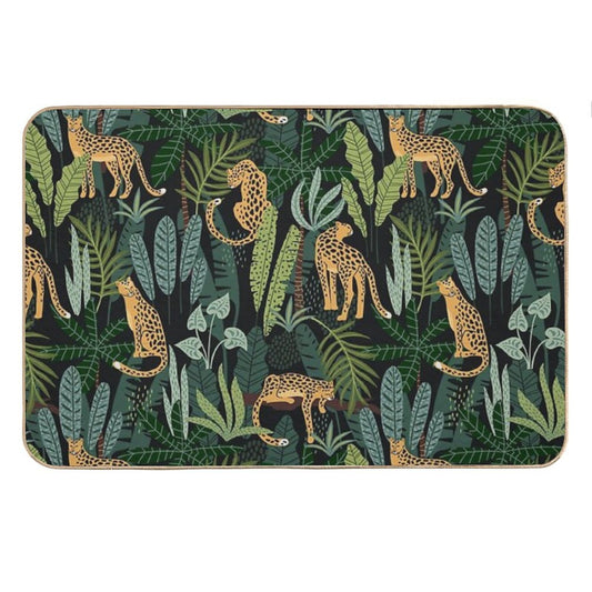Indian Jungle  Pattern Bath Mat
