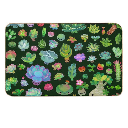 Baby Succulents - Mix (darl)  Versatile Bath Mat