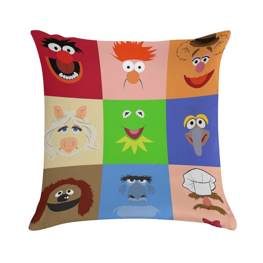 Muppets Soft Fade-Resistant Throw Pillow