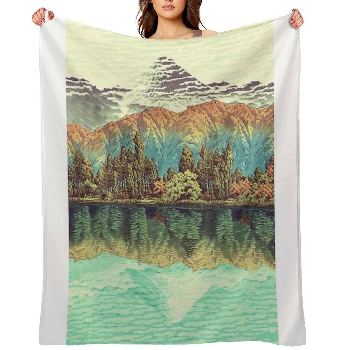 The Unknown Hills in Kamakura - Nature Landscape Throw Blanket
