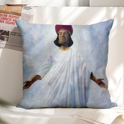 Lord Farquaad As God Linen Throw Pillow Cover