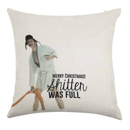 Cousin Eddie Merry Christmas Linen Throw Pillow Cover