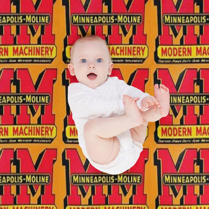 Minneapolis Moline Modern Machinery Throw Blanket