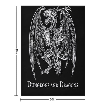 Dungeons And Dragons Design Throw Blanket