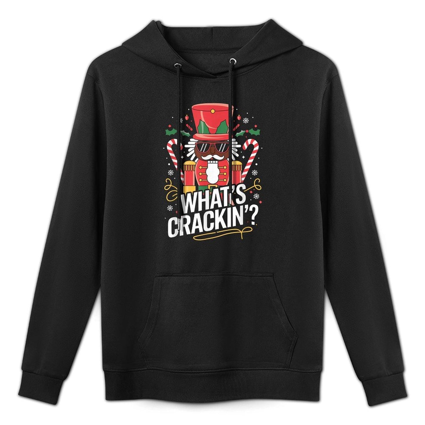 Funny Christmas African American Nutcracker Men Women Kids Shape Retention Hoodie