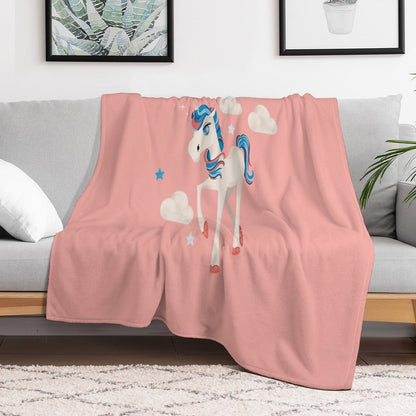 Cute Pony Throw Blanket