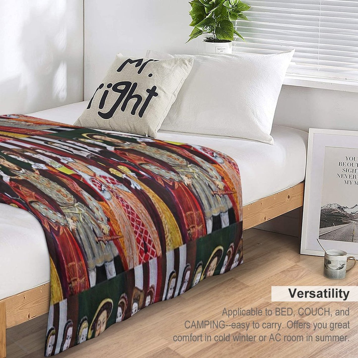 King Henry 8th And His Six Wives Throw Blanket