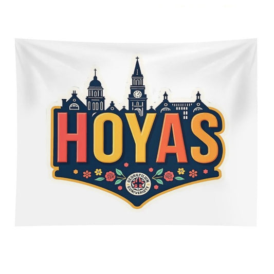 Georgetown Hoyas – Strength, Legacy & Team Spirit  NHK999 Sports Art Tapestry