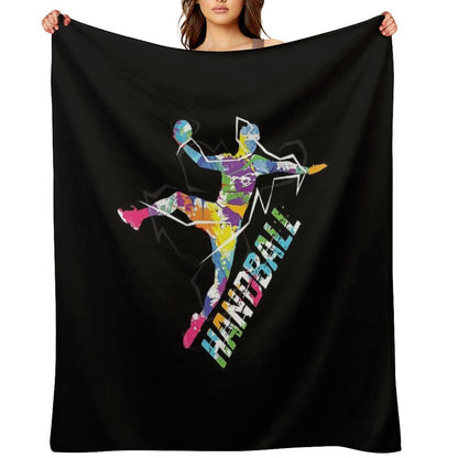 Handball Throw Blanket