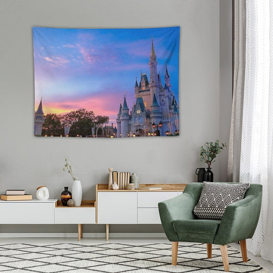 Castle Sunset Tapestry