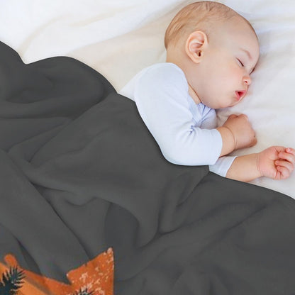 Trout Fly Fishing Nature Outdoor Fisherman Gift Throw Blanket