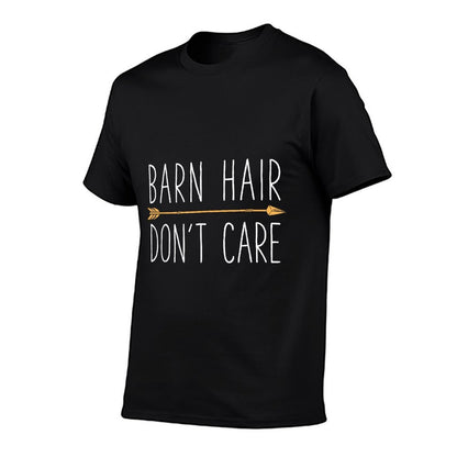 Horse Barn Hair Dont Care Girls Women Farm Horseback Riding  Moisture-wicking T-Shirt