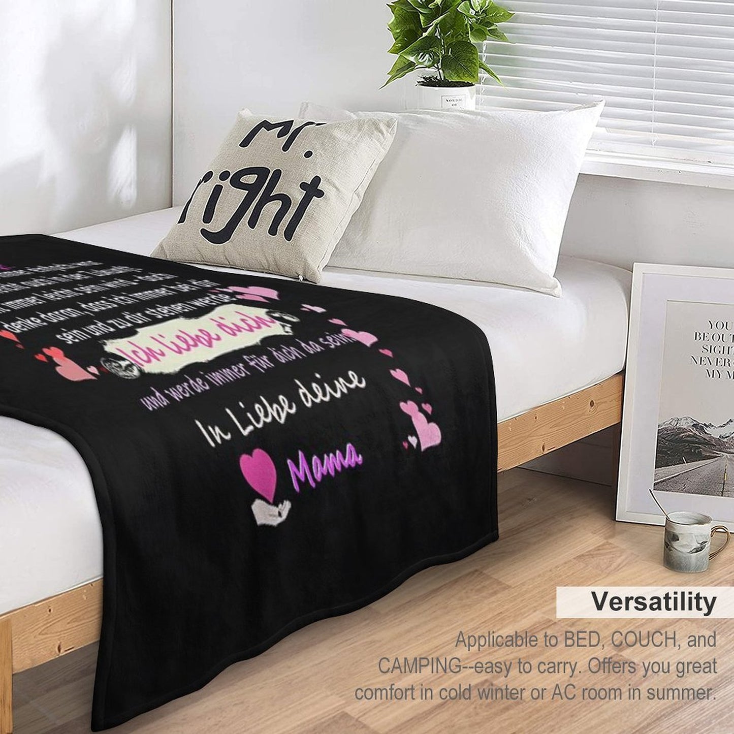 Wonderful Daughter-mother Saying Throw Blanket