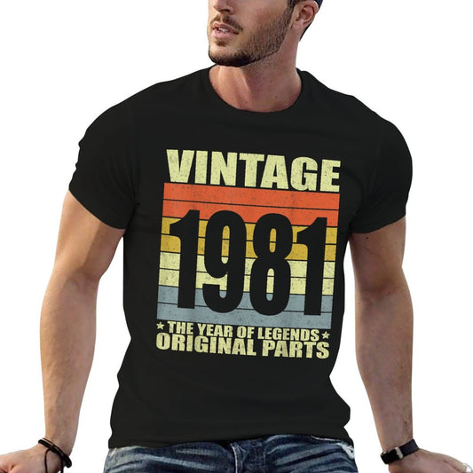 Vintage 1981 40th Birthday Gift Men Women 40 Years Old  Vintage-inspired T-Shirt