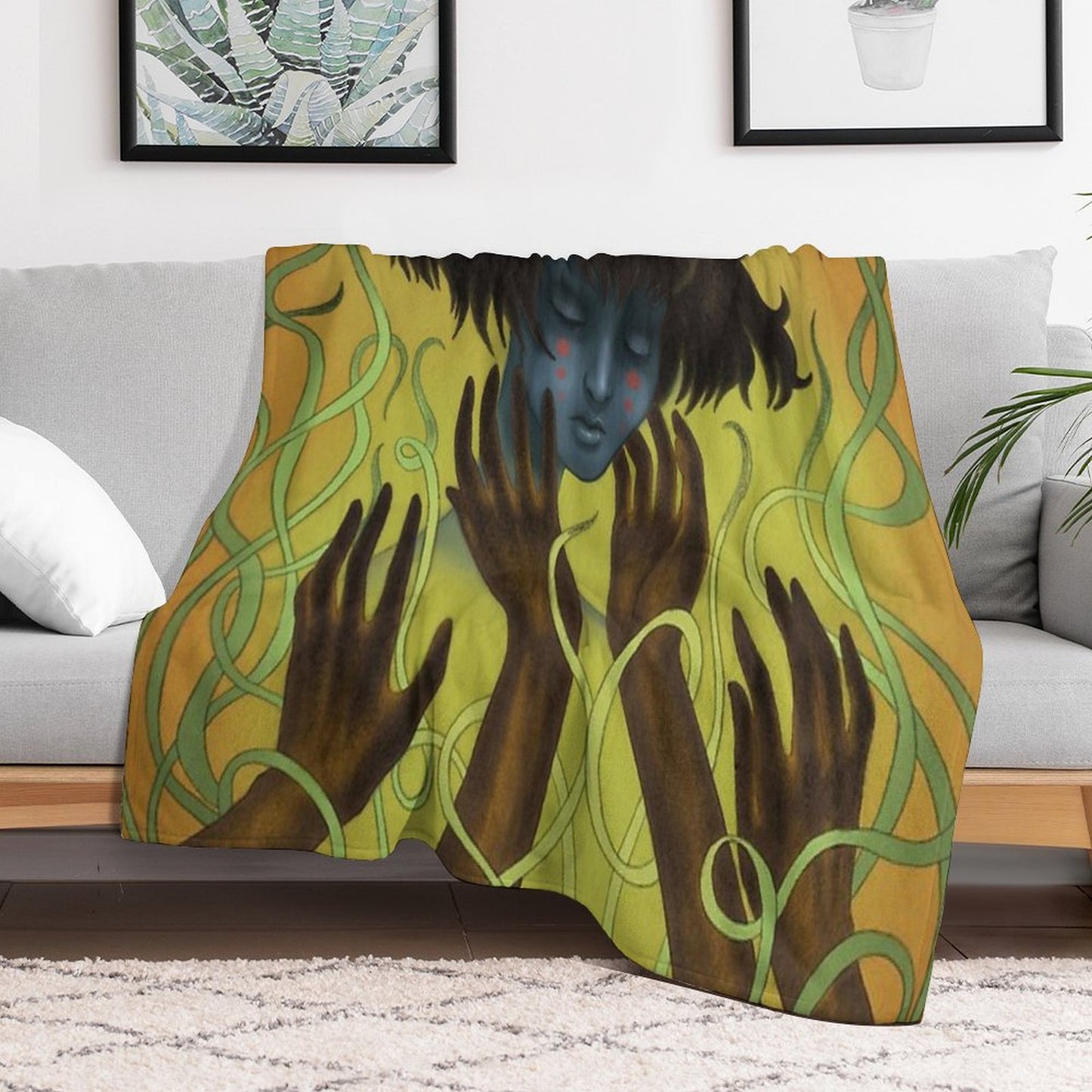 Handle With Care Throw Blanket