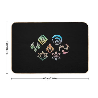 Genshin Impact Elements Bath Mat