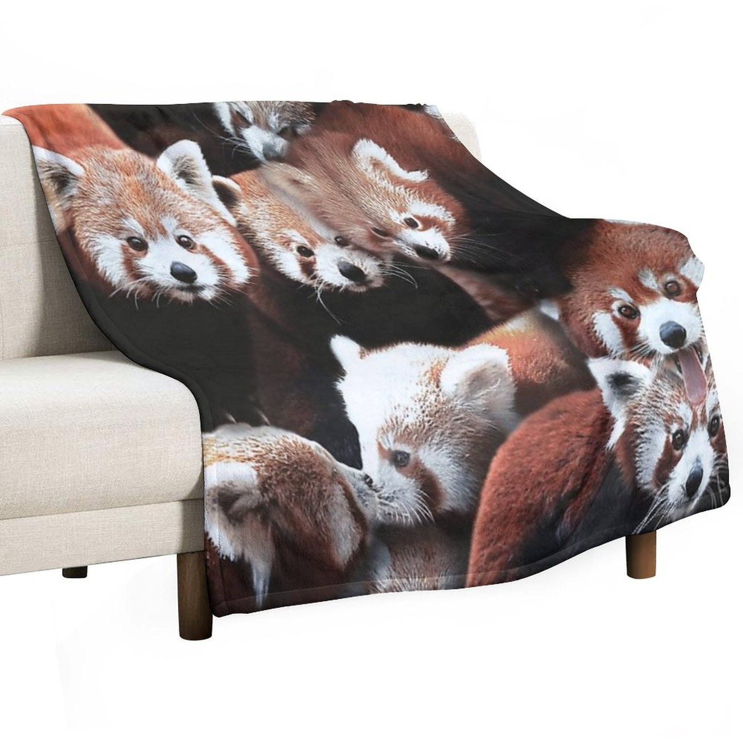 Red Pandas Throw Blanket