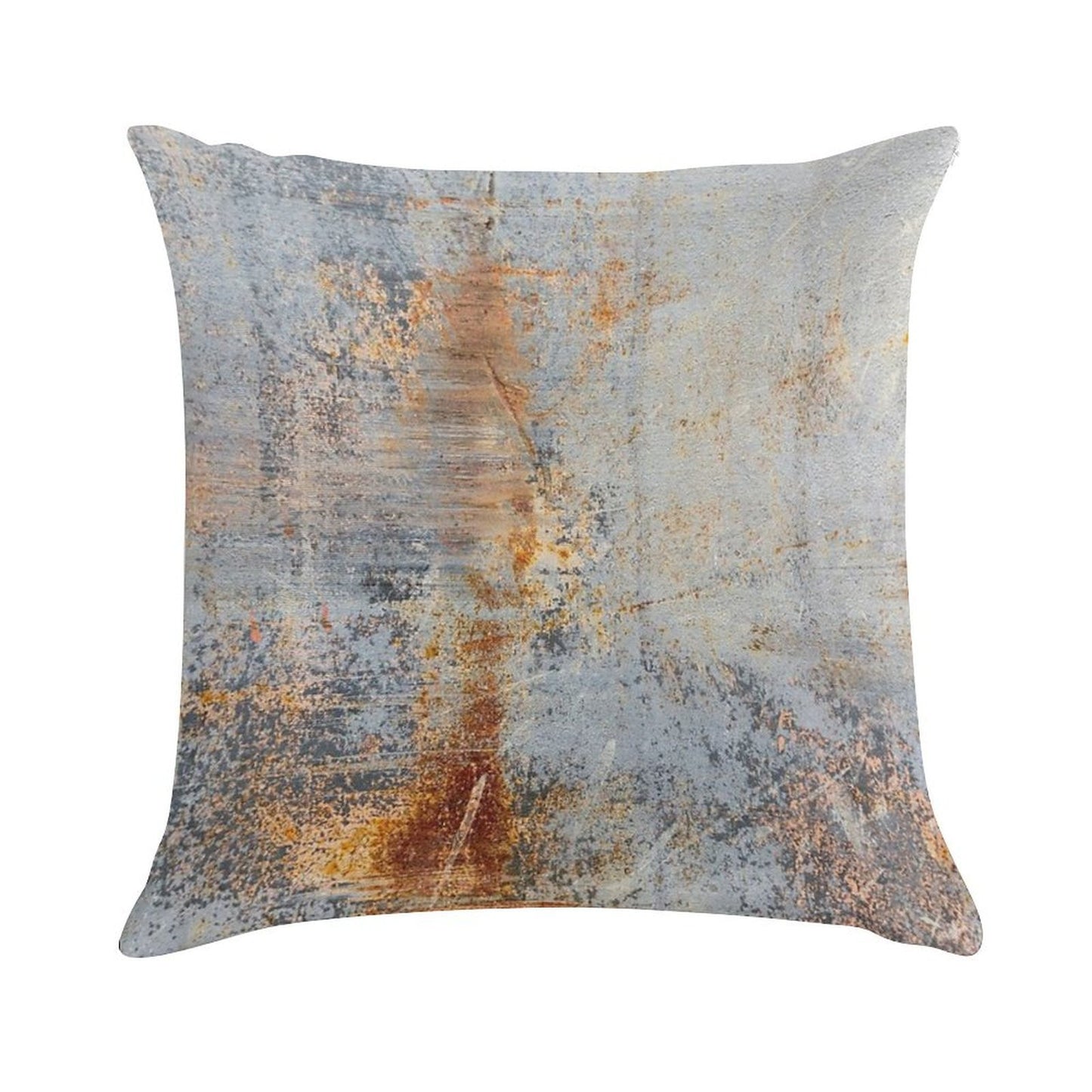 Burn Blue Rust Soft Fade-Resistant Throw Pillow