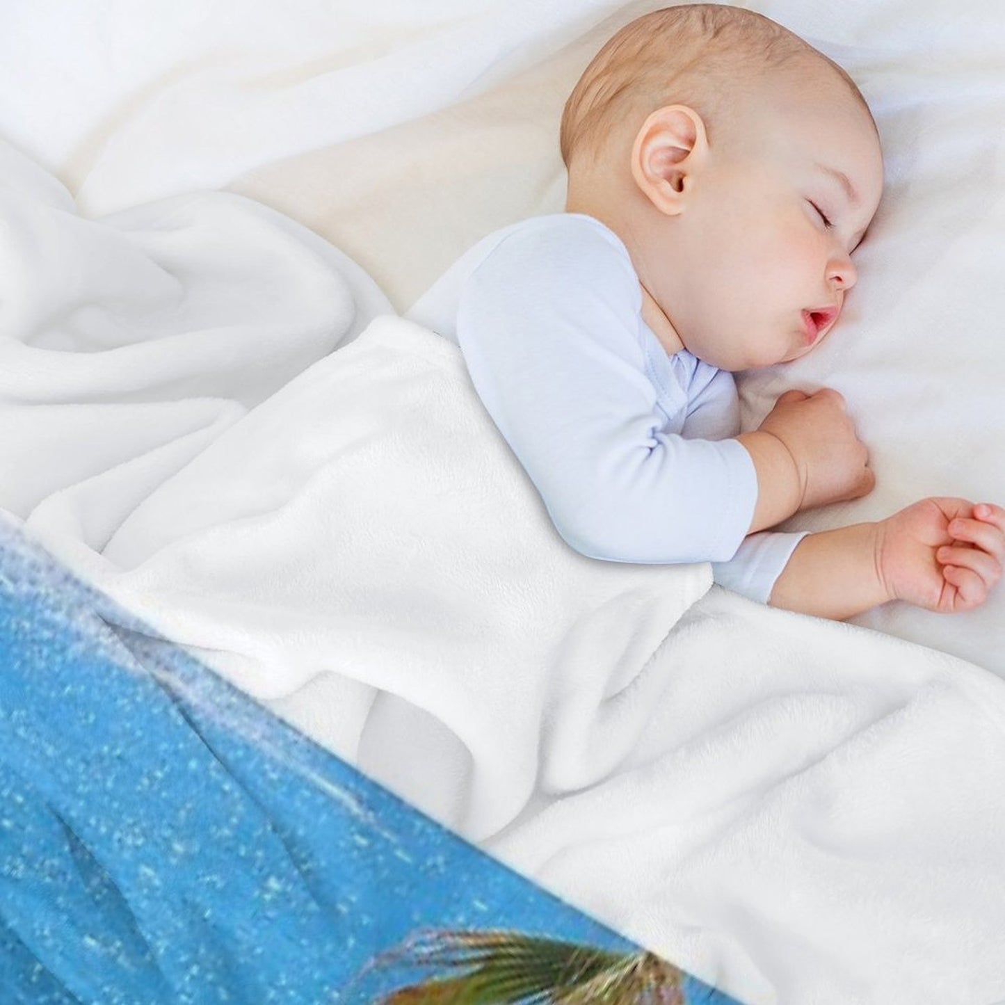 French Riviera Palms Throw Blanket