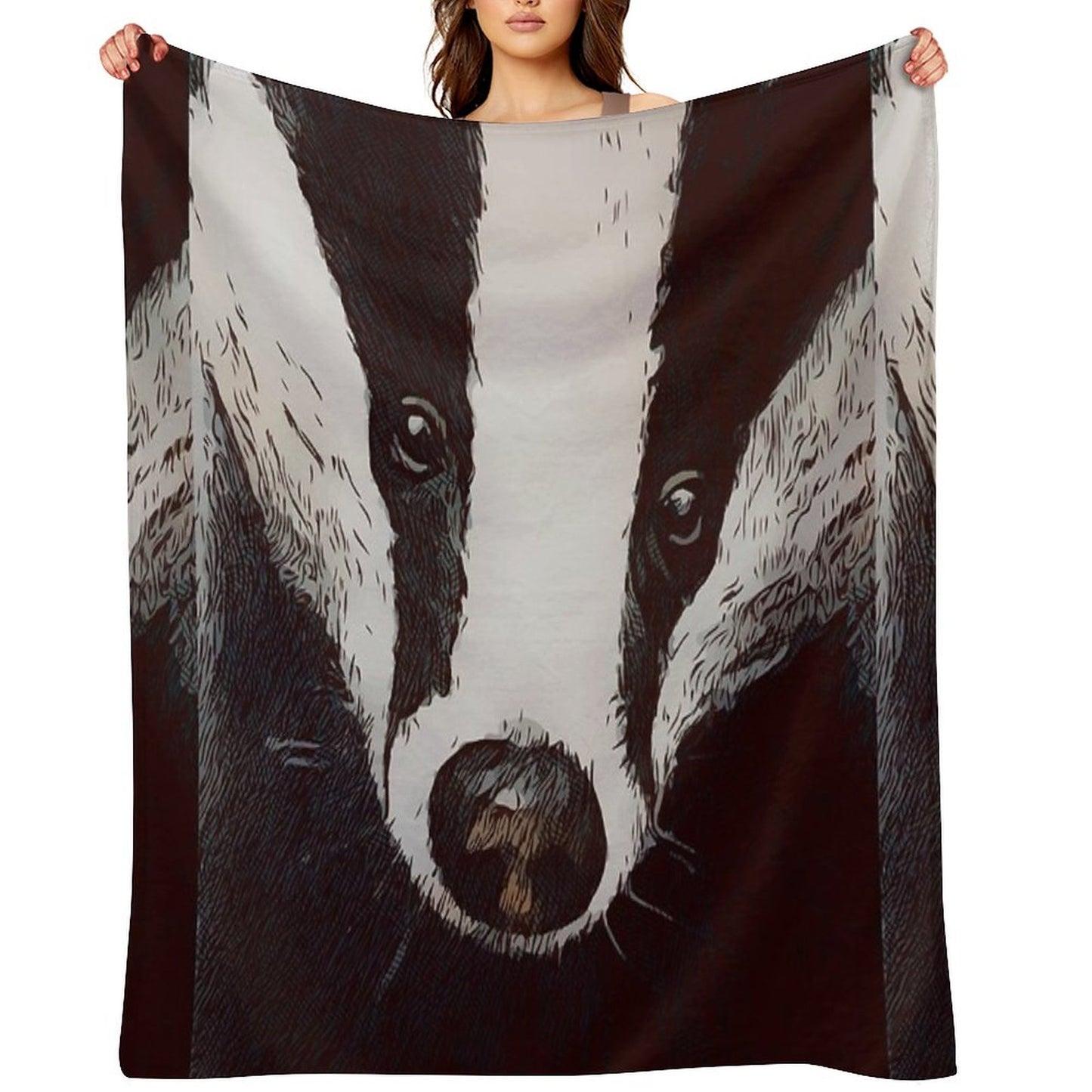 Badger Throw Blanket