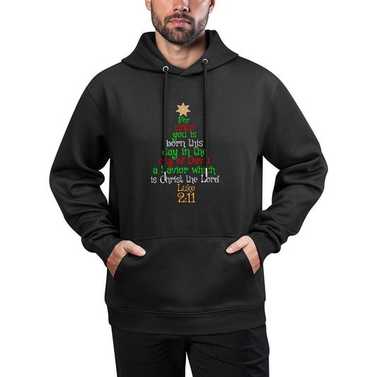 UNTO YOU IS BORN A SAVIOR Christmas Christian Gift Sweatshirt All-Day Comfort Hoodie