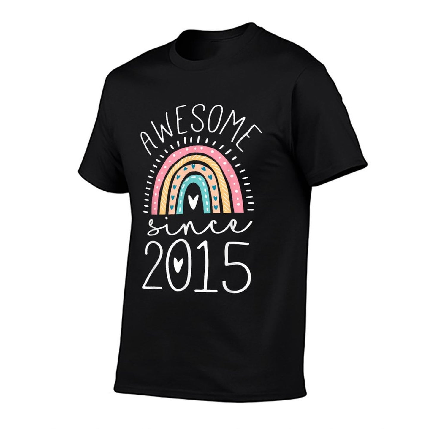 Awesome Since 2015 10th Birthday Rainbow Gifts Born In 2015 T-Shirt