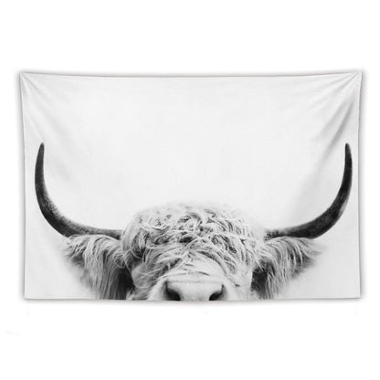 Peeking Cow Tapestry