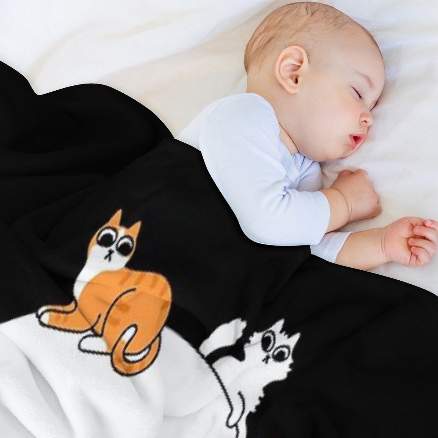 Skull Is Full of Cats Throw Blanket