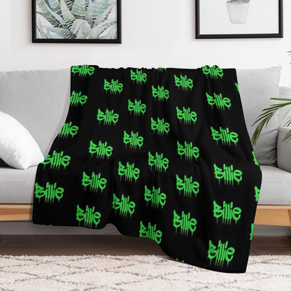 Billie Black&green Throw Blankets Throw Blanket