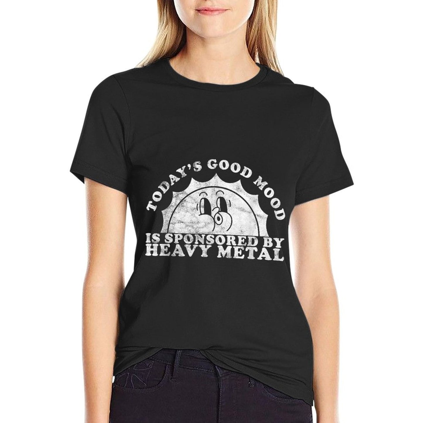 Funny Cute Vintage Retro Heavy Metal Or Heavy Metal  Breathable T-Shirt