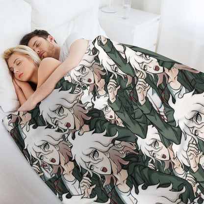 Nagito Komaeda Voice Hope Throw Blanket