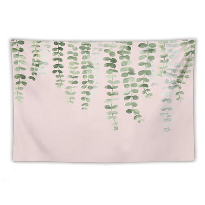 Eucalyptus Watercolor Pink Tapestry