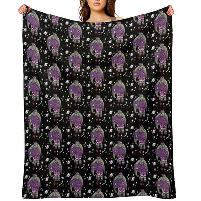 Interstellar Elephant Tee Throw Blanket