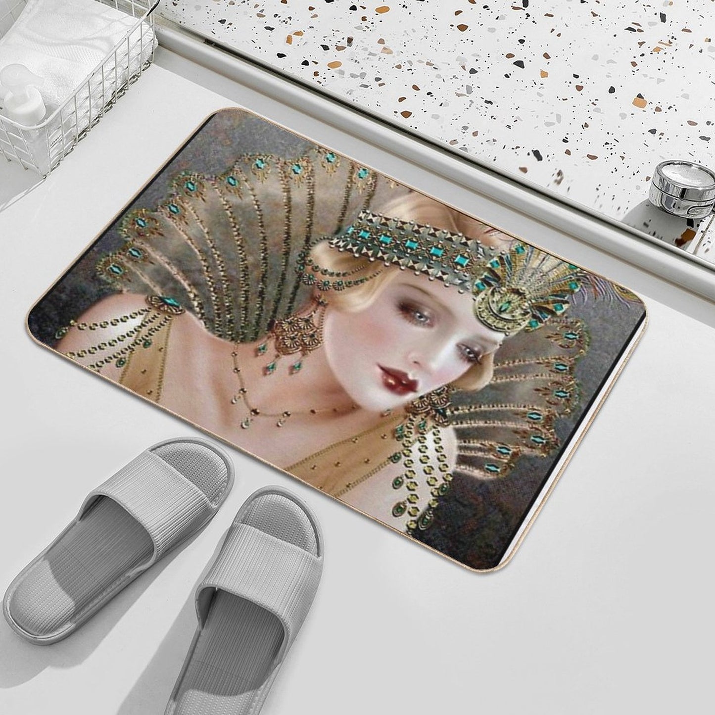 FLAPPER  Vintage 1929 Beautiful Fashion Magazine Advertising Print Bath Mat
