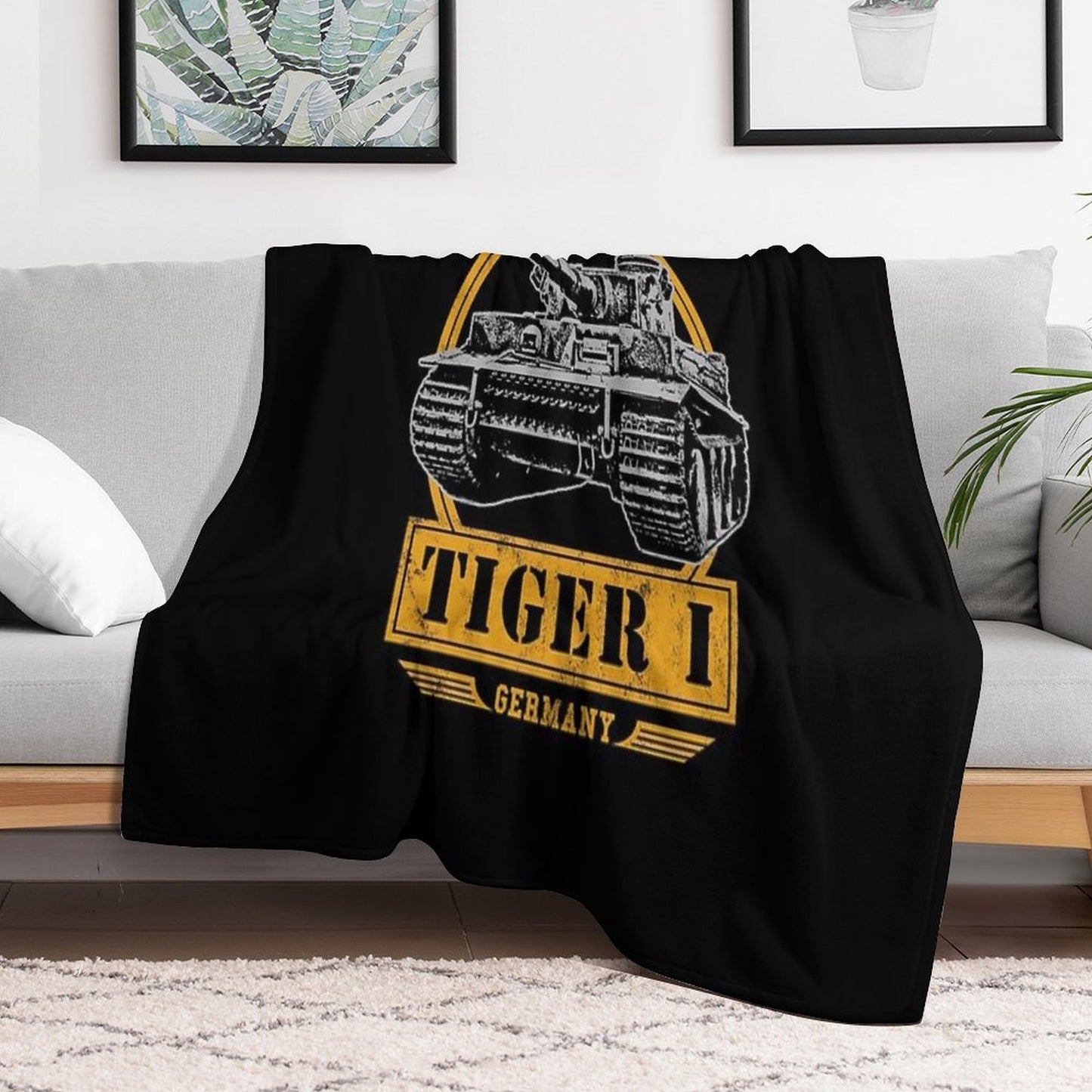 Tiger I - WW2 German Tank Throw Blanket