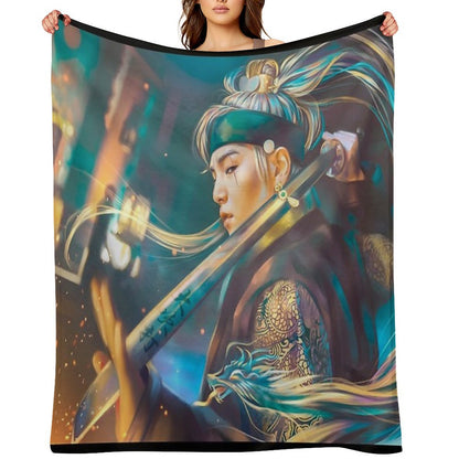 Agust D Daechwita Throw Blanket