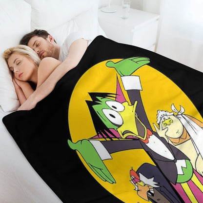 Retro Count Duckula Awesome For Movie Fan Throw Blanket