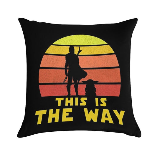 Mando Retro Vol.1 Soft Short Plush Fabric Throw Pillow
