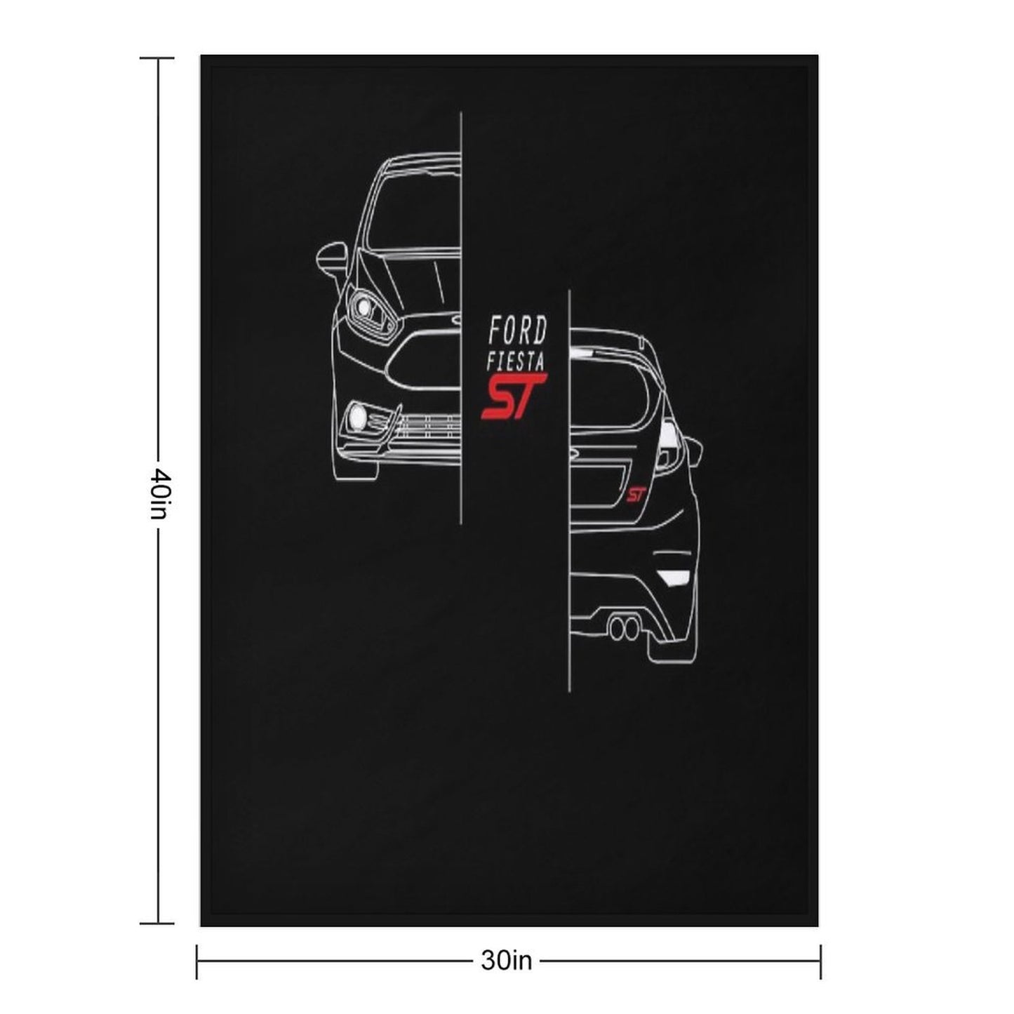 Ford Fiesta ST  Essential Throw Blanket