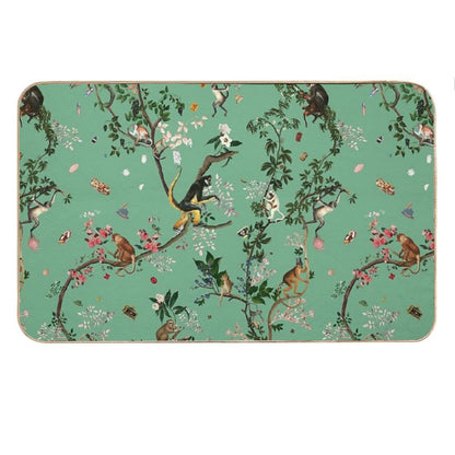 Monkey World Green Bath Mat