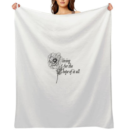 Taylor Swift - August Lyrics Throw Blanket