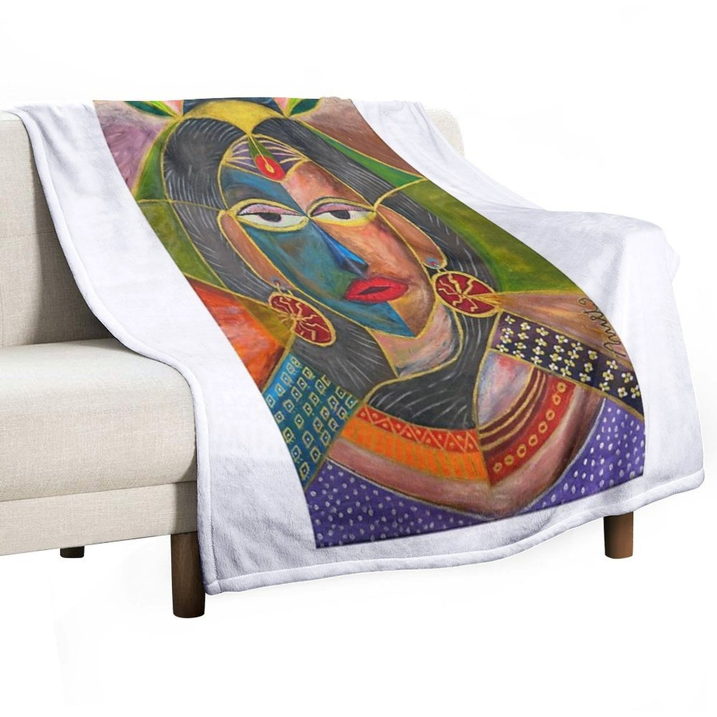 Celtic Spirit Woman Throw Blanket