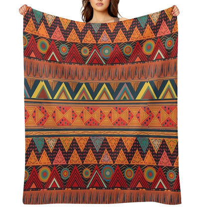 Tribal Ethnic (earth Colors) Throw Blanket