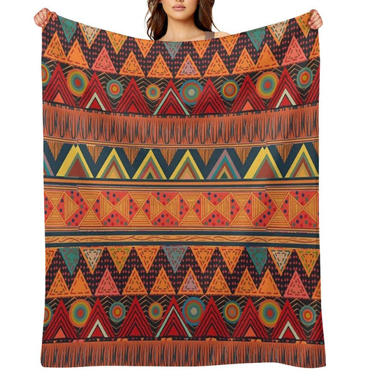 Tribal Ethnic (earth Colors) Throw Blanket