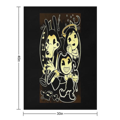 Bendy Boris And Alice Throw Blanket
