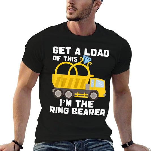 Ring Bearer Shirt Funny Wedding Truck Boys Gift Idea T-Shirt
